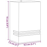 vidaXL Lampă exterioară de perete, negru, oțel inoxidabil vidaXL Lampă exterioară de perete, negru, oțel inoxidabil