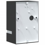 vidaXL Lampă exterioară de perete, negru, oțel inoxidabil