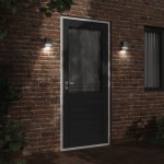 vidaXL Corpuri de iluminat exterior de perete 2 buc argintiu oțel inox vidaXL Corpuri de iluminat exterior de perete 2 buc argintiu oțel inox