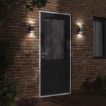 vidaXL Corpuri de iluminat exterior de perete 2 buc argintiu oțel inox vidaXL Corpuri de iluminat exterior de perete 2 buc argintiu oțel inox