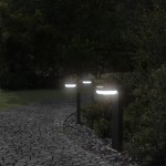 vidaXL Lămpi exterioare de podea 3 buc. negru 50 cm aluminiu turnat vidaXL Lămpi exterioare de podea 3 buc. negru 50 cm aluminiu turnat
