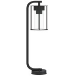 vidaXL Lămpi de podea de exterior 3 buc. negru 60 cm oțel inoxidabil