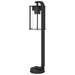 vidaXL Lămpi de podea de exterior 3 buc. negru 60 cm oțel inoxidabil