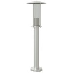 vidaXL Lampă exterioară de podea, argintiu, 60 cm, oțel inoxidabil vidaXL Lampă exterioară de podea, argintiu, 60 cm, oțel inoxidabil