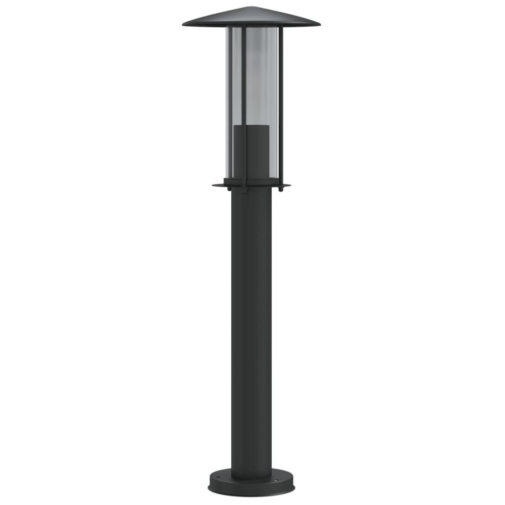 vidaXL Lampă exterioară de podea, negru, 60 cm, oțel inoxidabil
