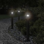 vidaXL Lampă exterioară de podea, negru, 60 cm, oțel inoxidabil vidaXL Lampă exterioară de podea, negru, 60 cm, oțel inoxidabil