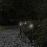 vidaXL Lampă exterioară de podea, negru, 60 cm, oțel inoxidabil vidaXL Lampă exterioară de podea, negru, 60 cm, oțel inoxidabil