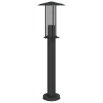 vidaXL Lampă exterioară de podea, negru, 60 cm, oțel inoxidabil vidaXL Lampă exterioară de podea, negru, 60 cm, oțel inoxidabil