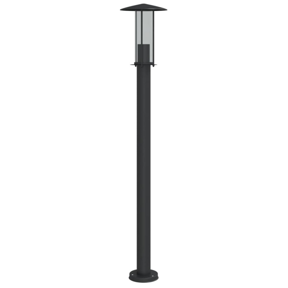 vidaXL Lampă exterioară de podea, negru, 100 cm, oțel inoxidabil