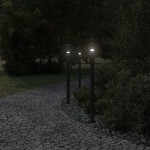 vidaXL Lampă exterioară de podea, negru, 100 cm, oțel inoxidabil vidaXL Lampă exterioară de podea, negru, 100 cm, oțel inoxidabil