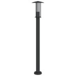 vidaXL Lampă exterioară de podea, negru, 100 cm, oțel inoxidabil vidaXL Lampă exterioară de podea, negru, 100 cm, oțel inoxidabil