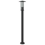 vidaXL Lămpi de podea de exterior 3 buc. negru 100 cm oțel inoxidabil vidaXL Lămpi de podea de exterior 3 buc. negru 100 cm oțel inoxidabil