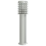 vidaXL Lampă exterioară de podea, argintiu, 60 cm, oțel inoxidabil vidaXL Lampă exterioară de podea, argintiu, 60 cm, oțel inoxidabil