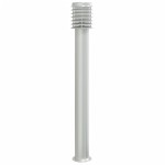 vidaXL Lămpi exterioare de podea 3 buc argintiu 110 cm oțel inoxidabil vidaXL Lămpi exterioare de podea 3 buc argintiu 110 cm oțel inoxidabil