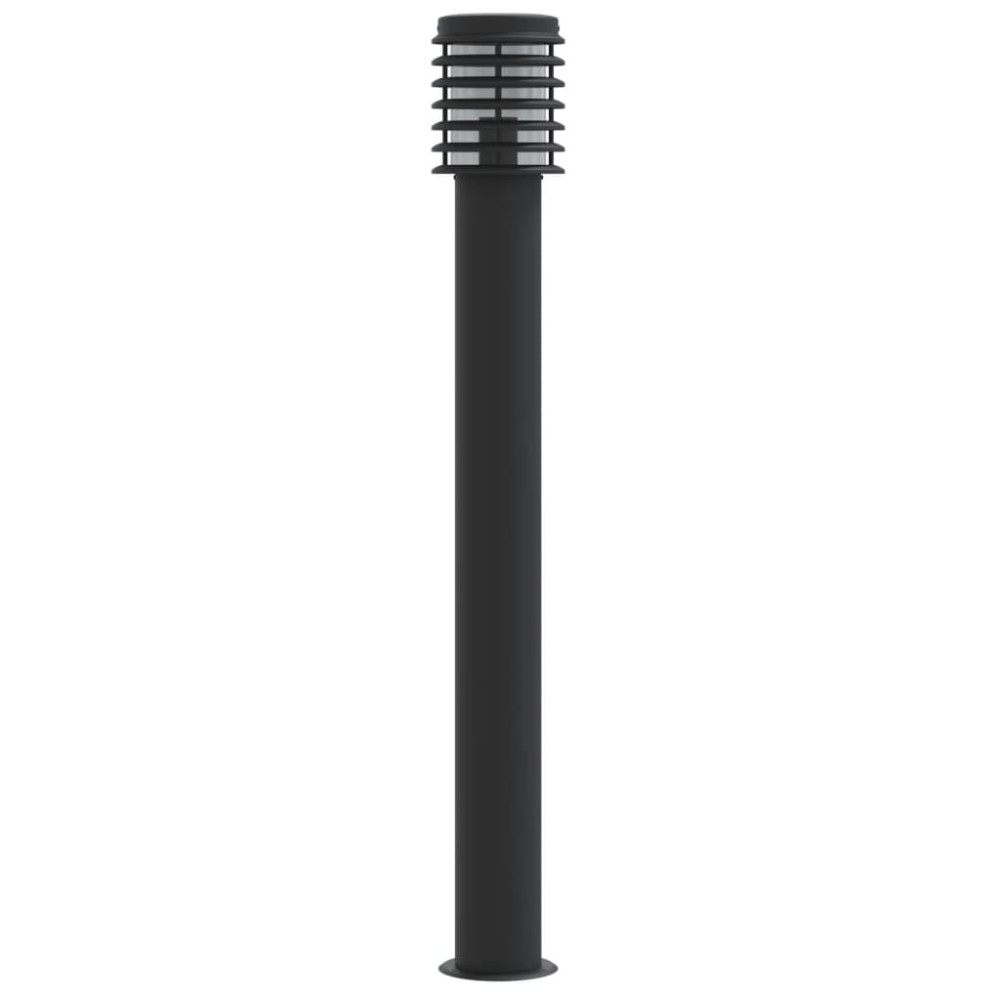 vidaXL Lampă exterioară de podea, negru, 110 cm, oțel inoxidabil