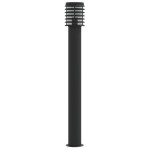 vidaXL Lampă exterioară de podea, negru, 110 cm, oțel inoxidabil vidaXL Lampă exterioară de podea, negru, 110 cm, oțel inoxidabil