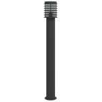 vidaXL Lampă exterioară de podea, negru, 110 cm, oțel inoxidabil vidaXL Lampă exterioară de podea, negru, 110 cm, oțel inoxidabil