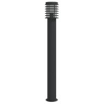 vidaXL Lampă exterioară de podea, negru, 110 cm, oțel inoxidabil vidaXL Lampă exterioară de podea, negru, 110 cm, oțel inoxidabil