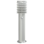 vidaXL Lampă exterioară de podea cu senzor argintiu, 60 cm, oțel inox vidaXL Lampă exterioară de podea cu senzor argintiu, 60 cm, oțel inox