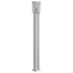 vidaXL Lampă exterioară de podea cu senzor argintiu 110 cm, oțel inox vidaXL Lampă exterioară de podea cu senzor argintiu 110 cm, oțel inox