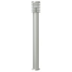 vidaXL Lampă exterioară de podea cu senzor argintiu 110 cm, oțel inox vidaXL Lampă exterioară de podea cu senzor argintiu 110 cm, oțel inox