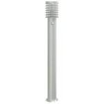 vidaXL Lămpi exterioare de podea senzor 3 buc argintiu 110cm oțel inox vidaXL Lămpi exterioare de podea senzor 3 buc argintiu 110cm oțel inox