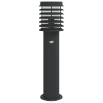 vidaXL Lămpi exterioare de podea senzori 3 buc. negru 60 cm oțel inox vidaXL Lămpi exterioare de podea senzori 3 buc. negru 60 cm oțel inox