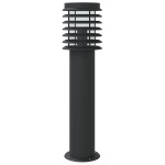 vidaXL Lămpi exterioare de podea senzori 3 buc. negru 60 cm oțel inox vidaXL Lămpi exterioare de podea senzori 3 buc. negru 60 cm oțel inox