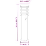 vidaXL Lămpi exterioare de podea senzori 3 buc. negru 60 cm oțel inox vidaXL Lămpi exterioare de podea senzori 3 buc. negru 60 cm oțel inox