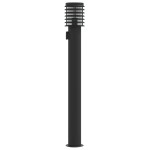 vidaXL Lămpi de podea de exterior 3 buc negru 110 cm oțel inoxidabil vidaXL Lămpi de podea de exterior 3 buc negru 110 cm oțel inoxidabil