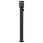 vidaXL Lămpi de podea de exterior 3 buc negru 110 cm oțel inoxidabil vidaXL Lămpi de podea de exterior 3 buc negru 110 cm oțel inoxidabil
