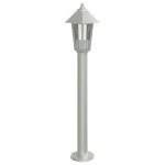 vidaXL Lampă exterioară de podea, argintiu, 80 cm, oțel inoxidabil vidaXL Lampă exterioară de podea, argintiu, 80 cm, oțel inoxidabil