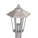 vidaXL Lampă exterioară de podea, argintiu, 120 cm, oțel inoxidabil vidaXL Lampă exterioară de podea, argintiu, 120 cm, oțel inoxidabil