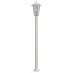 vidaXL Lămpi exterioare de podea 3 buc argintiu 120 cm oțel inoxidabil vidaXL Lămpi exterioare de podea 3 buc argintiu 120 cm oțel inoxidabil