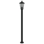 vidaXL Lampă exterioară de podea, negru, 120 cm, oțel inoxidabil vidaXL Lampă exterioară de podea, negru, 120 cm, oțel inoxidabil