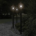 vidaXL Lampă exterioară de podea, negru, 120 cm, oțel inoxidabil vidaXL Lampă exterioară de podea, negru, 120 cm, oțel inoxidabil