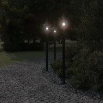 vidaXL Lampă exterioară de podea, negru, 120 cm, oțel inoxidabil vidaXL Lampă exterioară de podea, negru, 120 cm, oțel inoxidabil