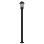 vidaXL Lampă exterioară de podea, negru, 120 cm, oțel inoxidabil vidaXL Lampă exterioară de podea, negru, 120 cm, oțel inoxidabil