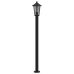 vidaXL Lămpi de podea de exterior 3 buc. negru 120 cm oțel inoxidabil vidaXL Lămpi de podea de exterior 3 buc. negru 120 cm oțel inoxidabil