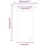 vidaXL Lampă exterioară de sol, rotundă, negru, 10,5x10,5 cm, aluminiu vidaXL Lampă exterioară de sol, rotundă, negru, 10,5x10,5 cm, aluminiu