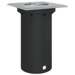 vidaXL Lampă exterioară de sol, pătrat, negru, 10,5x10,5 cm, aluminiu vidaXL Lampă exterioară de sol, pătrat, negru, 10,5x10,5 cm, aluminiu