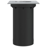 vidaXL Lampă exterioară de sol, pătrat, negru, 10,5x10,5 cm, aluminiu vidaXL Lampă exterioară de sol, pătrat, negru, 10,5x10,5 cm, aluminiu