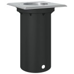 vidaXL Lampă exterioară de sol, pătrat, negru, 10,5x10,5 cm, aluminiu vidaXL Lampă exterioară de sol, pătrat, negru, 10,5x10,5 cm, aluminiu