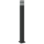 vidaXL Lampă de podea de exterior, negru, 110 cm, aluminiu vidaXL Lampă de podea de exterior, negru, 110 cm, aluminiu