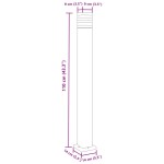 vidaXL Lampă de podea de exterior, negru, 110 cm, aluminiu vidaXL Lampă de podea de exterior, negru, 110 cm, aluminiu