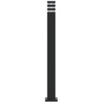 vidaXL Lămpi de podea de exterior, 3 buc., negru, 110 cm, aluminiu vidaXL Lămpi de podea de exterior, 3 buc., negru, 110 cm, aluminiu