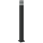 vidaXL Lămpi de podea de exterior, 3 buc., negru, 110 cm, aluminiu vidaXL Lămpi de podea de exterior, 3 buc., negru, 110 cm, aluminiu