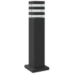 vidaXL Lampă exterioară de podea cu senzor, negru, 50 cm, aluminiu vidaXL Lampă exterioară de podea cu senzor, negru, 50 cm, aluminiu
