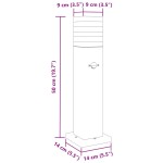 vidaXL Lampă exterioară de podea cu senzor, negru, 50 cm, aluminiu vidaXL Lampă exterioară de podea cu senzor, negru, 50 cm, aluminiu