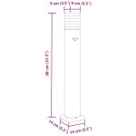 vidaXL Lampă exterioară de podea cu senzor, negru, 80 cm, aluminiu vidaXL Lampă exterioară de podea cu senzor, negru, 80 cm, aluminiu